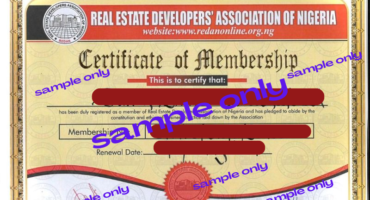 redam certificate sample